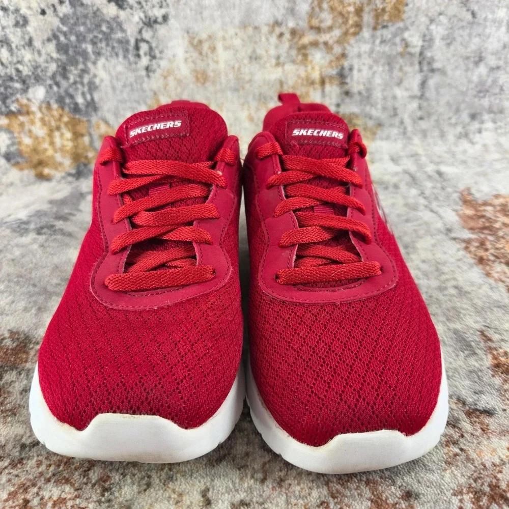 Skechers Dynamight 2.0 Running Shoes Womens 6.5 Red Mesh Trainers 12964